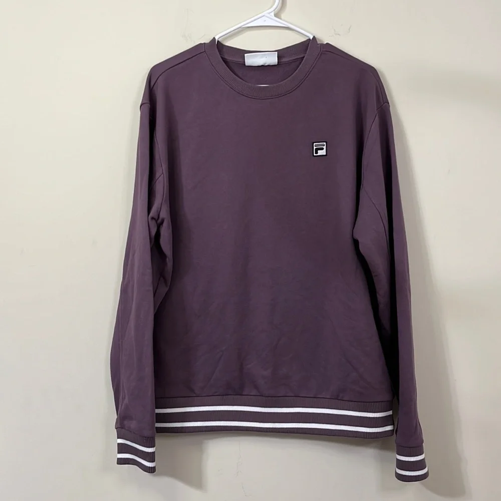 Vintage Fila Jumper Purple Sweatshirt Size XXL